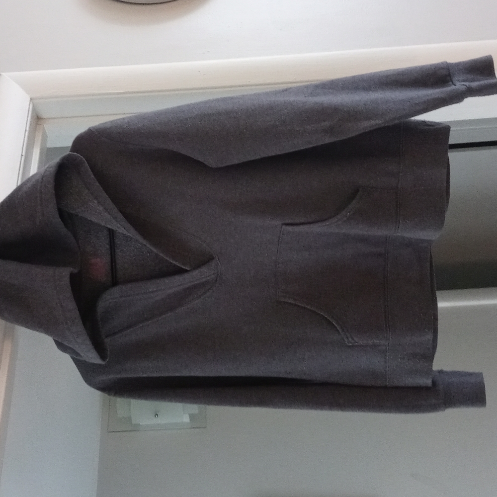 Womens stylish fruit of loom hoodie gray size M